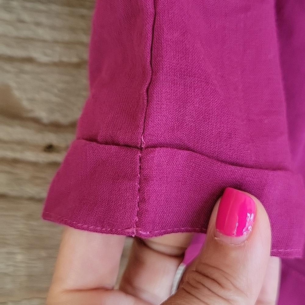 Papinellw Size Xsmall Magenta Woven Cotton Shorts Nwt — image 3 of 7